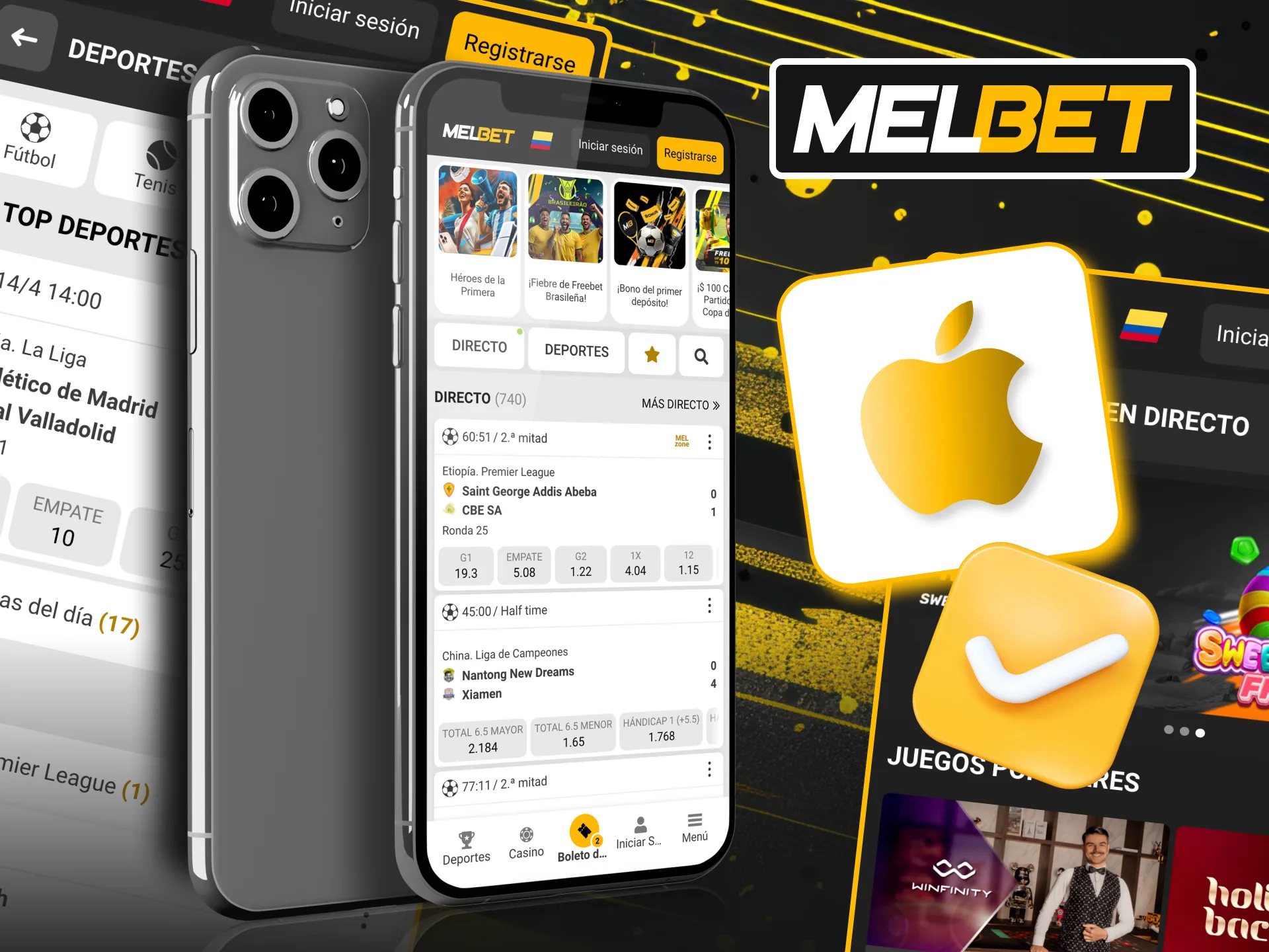 Consulta nuestra lista de dispositivos iOS compatibles e instala la Melbet app en tu dispositivo iOS (iPhone y iPad) ¡ahora mismo!