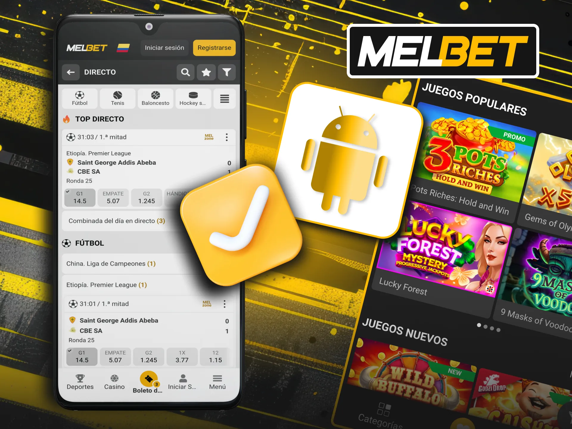 Echa un vistazo a nuestra lista de dispositivos Android compatibles e instala la Melbet app en tu dispositivo Android.