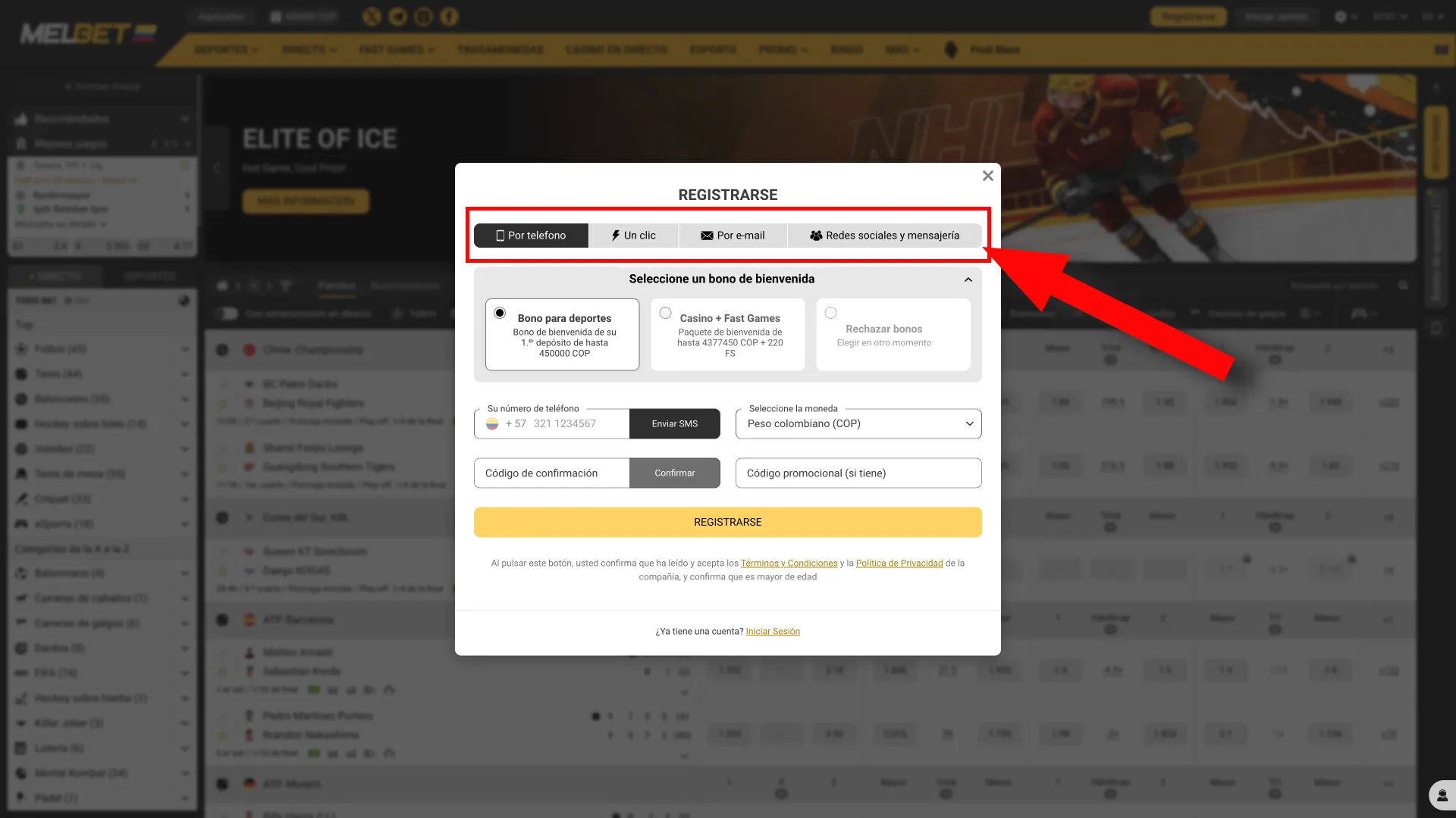 Selecciona tu Melbet registration método. Unete y ¡empieza a ganador con Melbet!